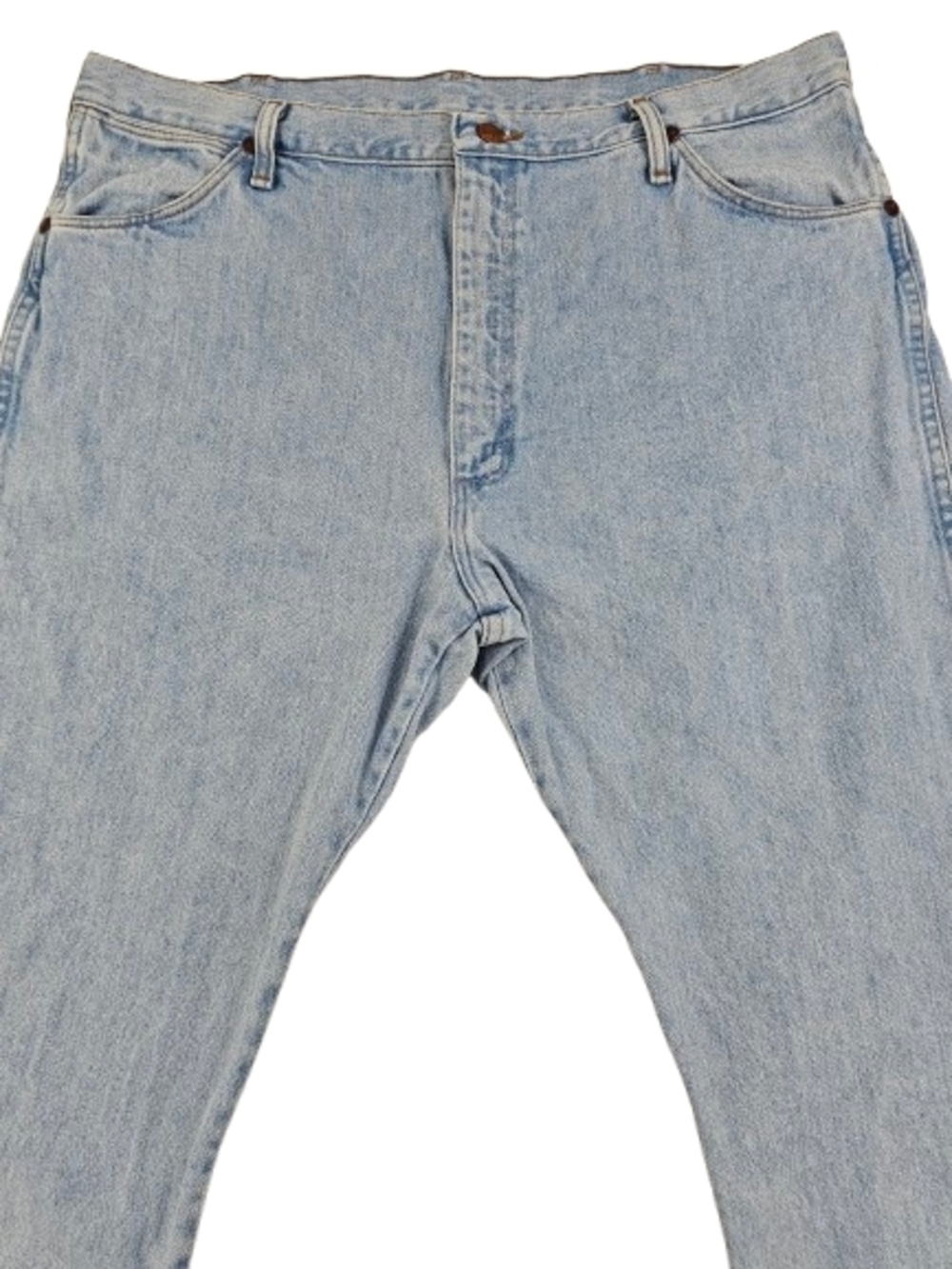 Wrangler Light‎ Blue Men’s Straight Jeans - Picture 2 of 9